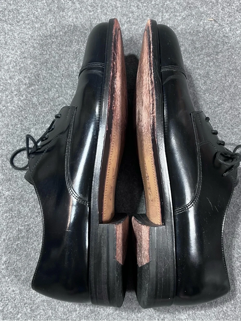 Cole Haan Caldwell Black Patent Leather Dress Shoes Oxford Cap Toe Mens Size 9 D